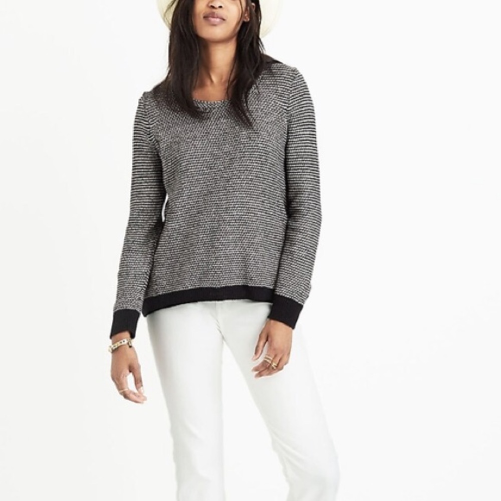 Madewell Riverside‎ Pullover Sweater in Dotweave